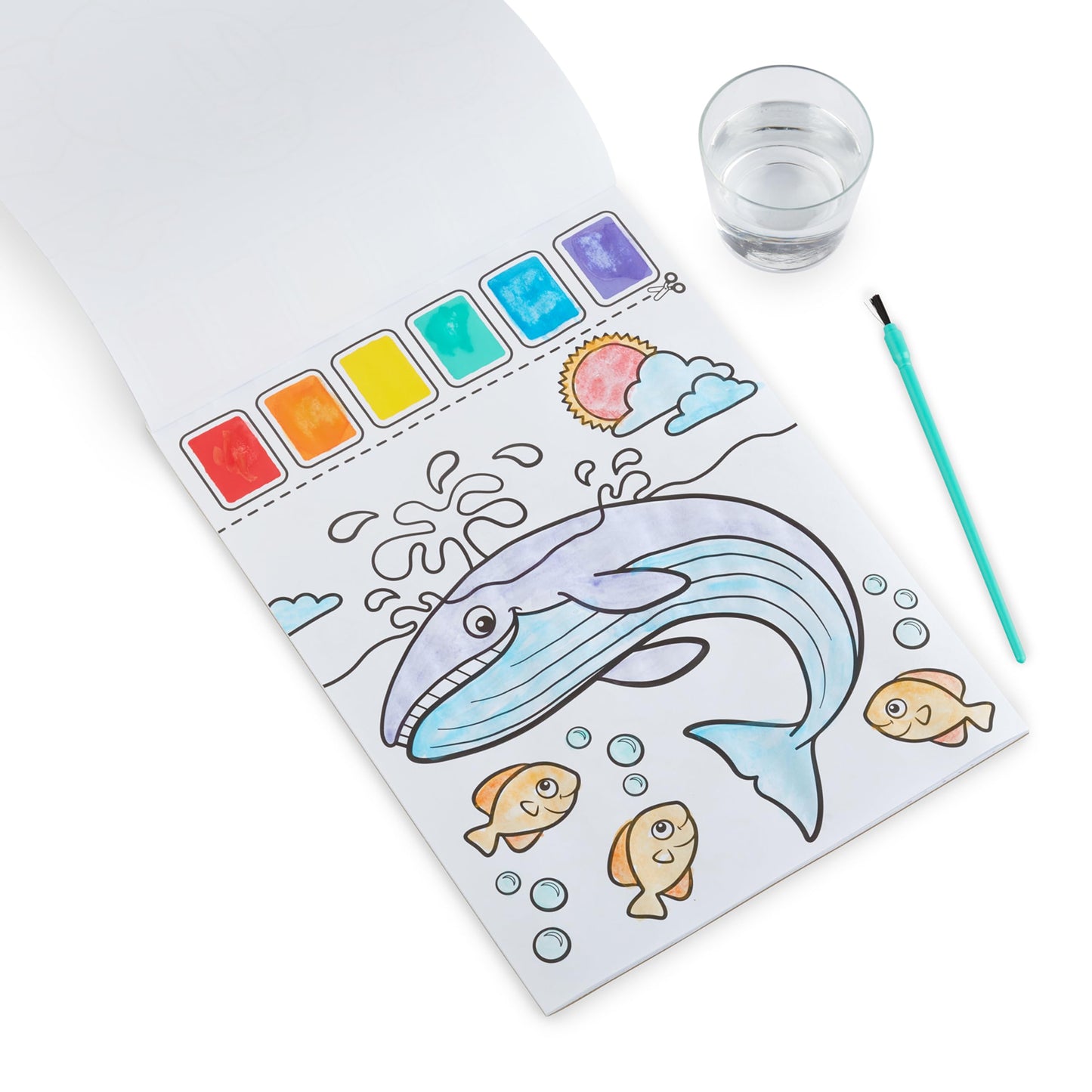 Melissa & Doug Paint With Water Activity Book - Ocean (20 Pages)