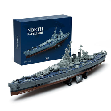 Nifeliz North Battleship, Military Building Set For Adults, Collectible Army Model To Build And Display, Gift Ideal For Military Enthusiasts (1701 Pcs, Nf10280)
