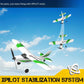 Volantexrc Rc Plane Trainer 3Ch Remote Control Airplane With Prop Saver, 6-Axis Gyro Stabilizer & 3 Modes To Fly, Hobby Radio Co