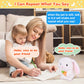 Marsjoy Easter Bunny Talking Robot - 6.3'' Interactive Plush Toy, Repeats Your Words, Dances, And Shakes For Kids, Boys, Girls,