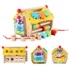 Autirinee Montessori Busy House Toys, Wooden Busy Board House For Toddlers, Kids Sensory Learning Toy With Xylophone Digital Scr