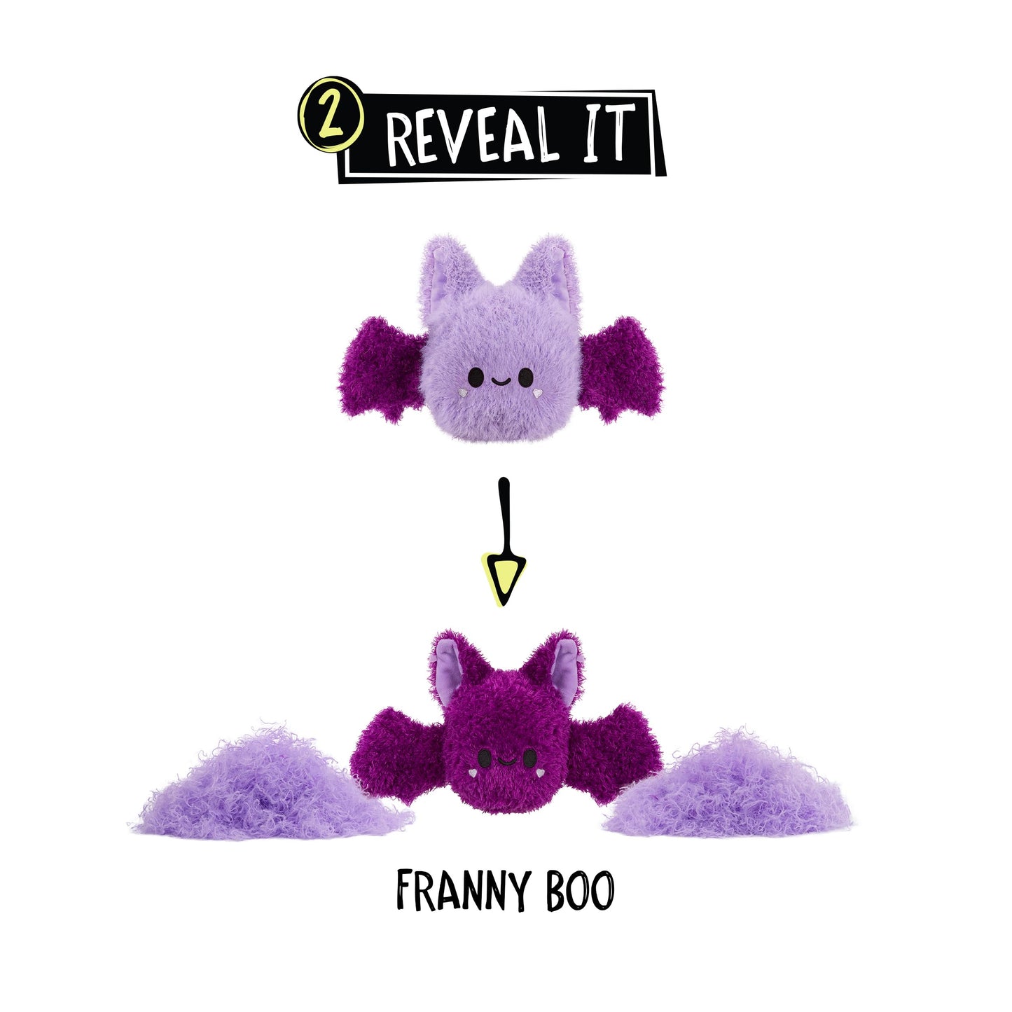 Fluffie Stuffiez Halloween Bat Plush, Surprise Unboxing, Ultra Soft Fidget Toy, Multicolor, Model 514268