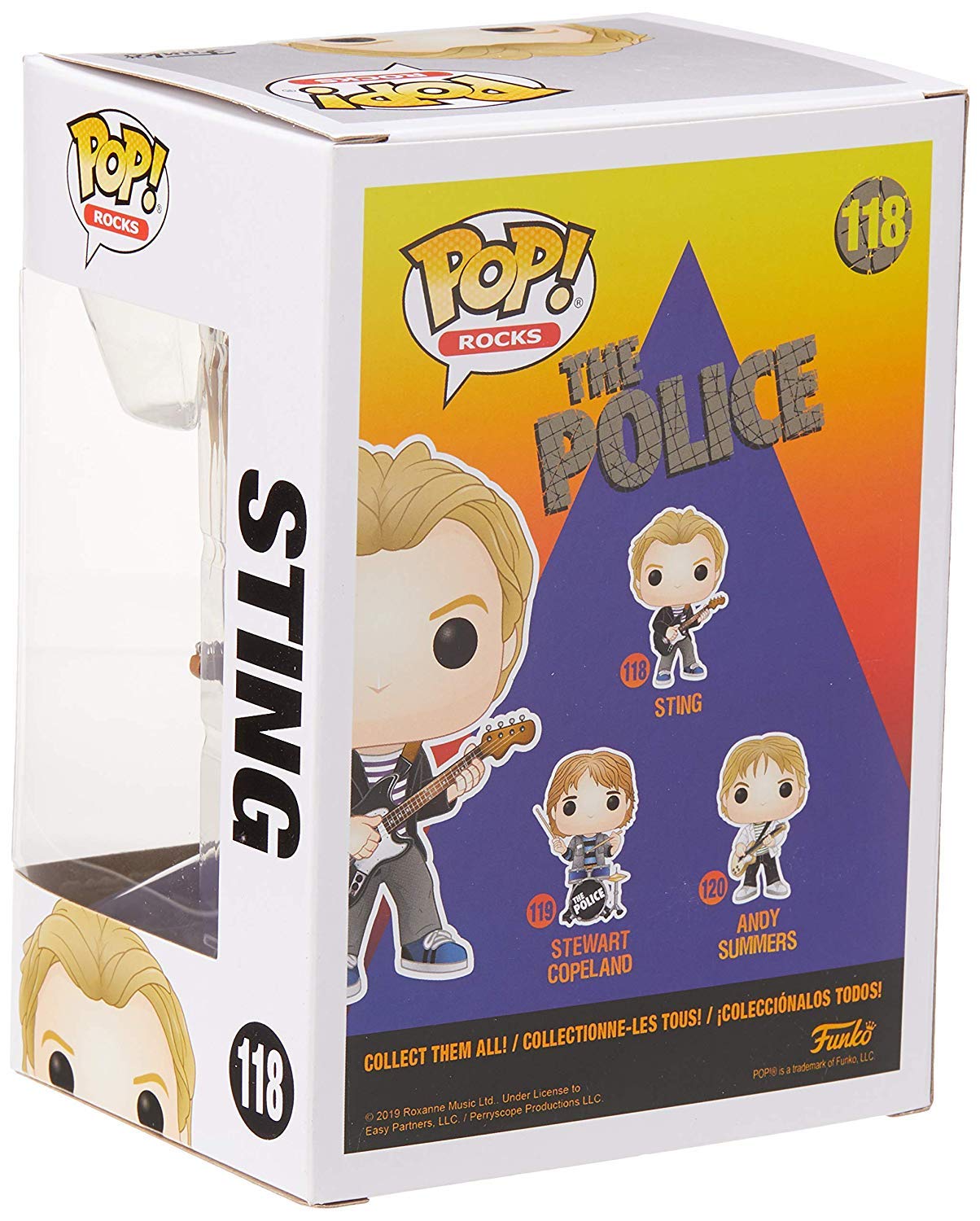 Funko Pop! Rocks - The Police Sting Vinyl Figure, Standard Size, Multicolor, Model 40087