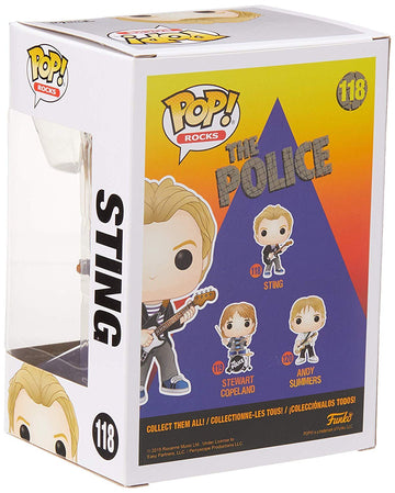 Funko Pop! Rocks - The Police Sting Vinyl Figure, Standard Size, Multicolor, Model 40087