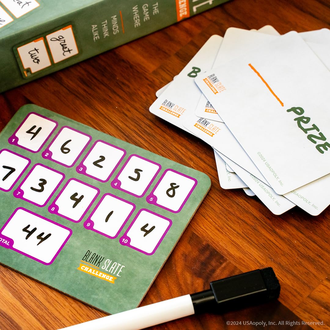Usaopoly Blank Slate Challenge| Fun Family Friendly Board Game | Party Board Game | 2 Or 4 Players | Ages 8+ | 20 Minutes