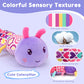 Baby Girl Toys 0-3-6 Months Musical Stuffed Animals Plush Caterpillar Toy With Crinkle Rattles Tummy Time Sensory Learning Toys