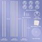 Voircoloria 6 Sets Balloon Stand Kits, Balloon Sticks With Base For Table Centerpieces Graduation Birthday Baby Shower Gender Re