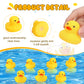 Vinsot 100 Pcs Bath Ducky Mini Rubber Ducks Yellow Rubber Duck Bath Toy Rubber Tub Toys Bathtub Toys Squeak And Float Ducks (1.77 X 1.77 X 1.57 Inch)