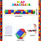 Color Brick Party Favors Kids Slap Bracelet Building Block Snap Bracelets Party Supplies for Boys Girls Party Birthday Stuffing(