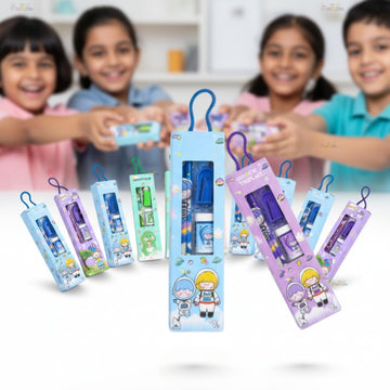 Toy Imagine Kids Stationery Kit For Birthday Return Gift | Pencils, Eraser, Scale & Sharpener | Ideal For School, Party Distribu