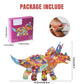 Kids Animal Puzzles, 150 Piece Triceratops Shaped Jigsaw Puzzles For Kids Ages 8,9,10,11,12 Boys And Girls Toy Puzzles, Family Puzzle Games For Children, Kids Educational Puzzle Birthday Gifts