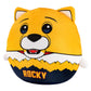 The Sleep Squad Denver Nuggets Rocky Plushie - 12" Kiri Cloud Mascot, Crystal Velboa Polyester