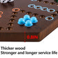 Horow 20 Inch Wahoo Marble Board Game For 4-6 Players - 2 Sided Painted Wooden Board - Thicken Dice Marbles Game - Perfect For F