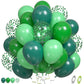Paready Green Balloons, 60 Pcs Dark Green Party Balloons 12 Inch Light Green Balloons Fruit Green Confetti Balloons Green Latex