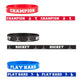 BBTO 48 Pieces Hockey Rubber Bracelets Silicone Hockey Wristband Stretch Rubber Bracelets for Sport Themed Party Supplies