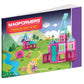 Magformers Princess Castle 78 Pieces Pink And Purple Colors, Educational Magnetic Geometric Shapes Tiles Building Stem Toy Set A