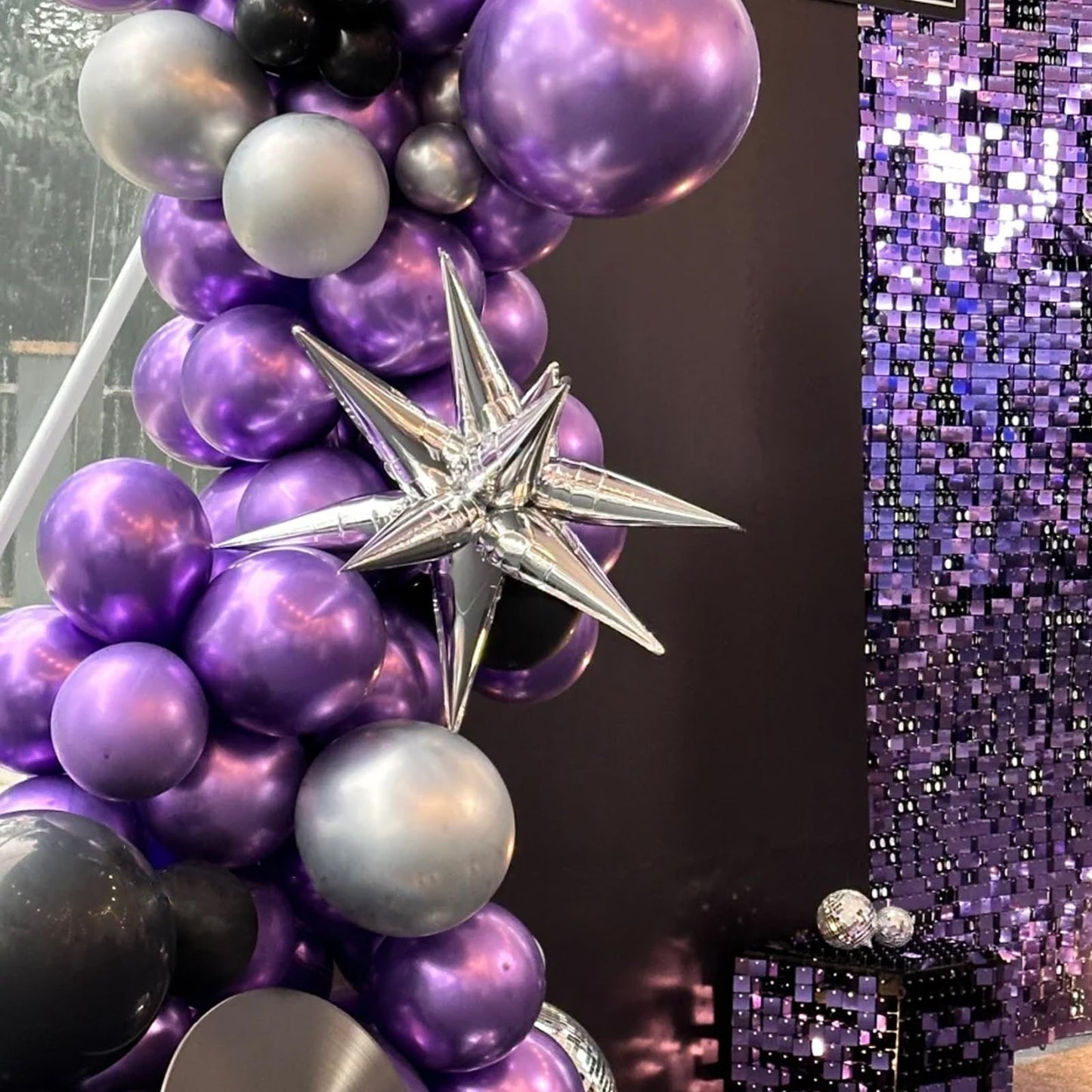 Voircoloria Metallic Purple Balloons, 66Pack 12Inch Chrome Purple Latex Party Balloons For Birthday Baby Shower Graduation Weddi
