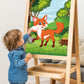 Hxezoc Pin The Tail On The Fox Party Game With 32 Tails Large Forest Farm Fox Games Poster For Kids Animal Birthday Party Favors Carnival Party Supplies