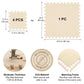 Hiwhy Puzzle Play Mat 9 Tiles With 18 Border Pieces, Interlocking Stitching Mat With Border For Living Room Playroom Gym, Beige