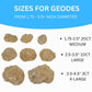 TRUENERGY Jumbo Break Your Own Geodes 2 (4.5 -5.5) enhanced Easy to Open Geode with Crystals - Includes Magnifying Glass and Instructions  STEM Science Kit