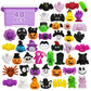 48PCS Halloween Mochi Squishy Toys for Kids  Halloween Fidget Toys Bulk  Mochis Squishies for Basket Goodie Bags Stuffers  Trick or Treat  Gifts  Boys  Girls  Classroom Party Favors  Treasure Box