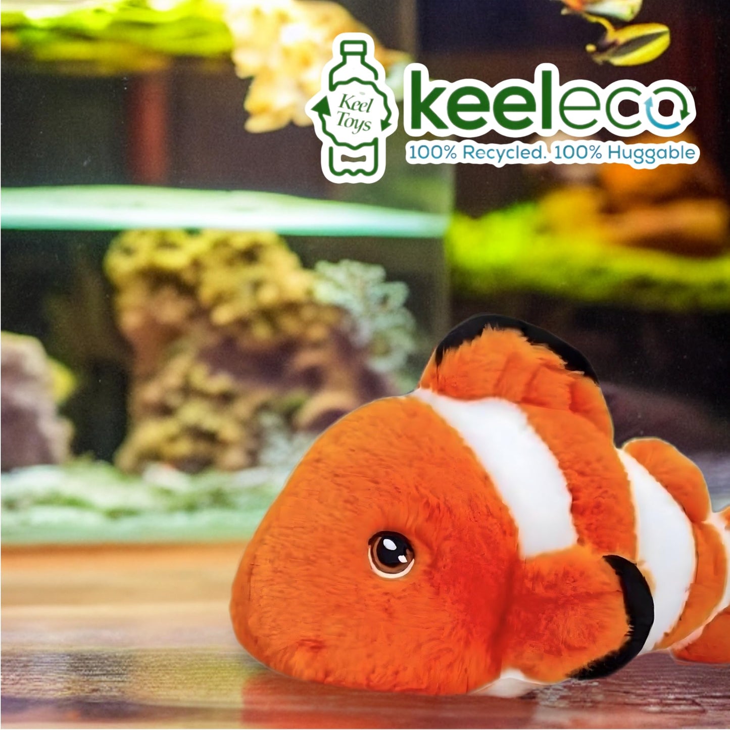 Deluxe Paws 100% Recycled Plush Eco Toys (Clown Fish)