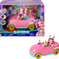 Enchantimals Bunnymobile Small Doll & Toy Car Playset With 10 Accessories Including Bunny Figure & Travel Gear, Pink Convertible Vehicle