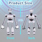 Adjustable 13 Inch Plush Robot Toy, Funny Stuffed Animal Gifts For Girls & Boys