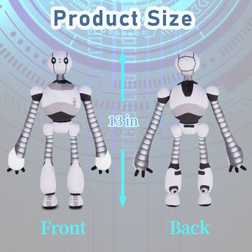 Adjustable 13 Inch Plush Robot Toy, Funny Stuffed Animal Gifts For Girls & Boys
