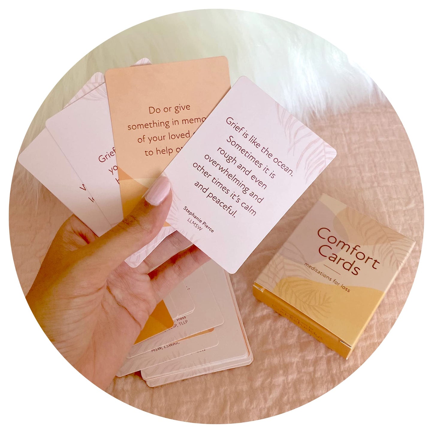 Cuddlebuddys Calming Grief And Bereavement Healing Cards | The Greif Affirmation Card Deck For Loss Meditation | Soothing Comfor