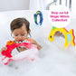 Edushape Magic Mirror Shapes, Whale Baby Mirror - Baby Bath Foam Toys Mirror - Stick-On Removable Baby Foam Bath Toys For Toddle
