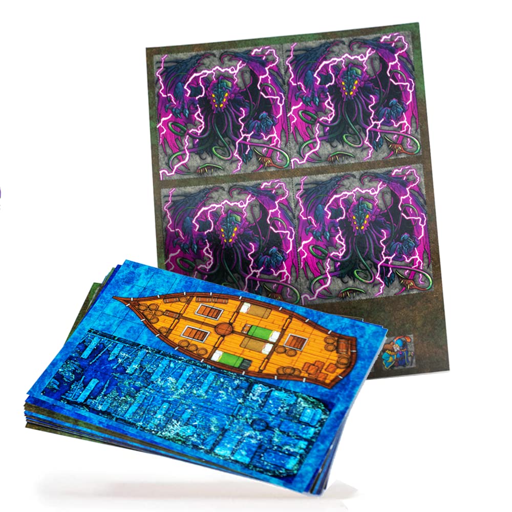 Dungeon Craft: Brine Break Pack 2D Terrain Set Ttrpg