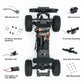 EAZYRC FMS 1/24 FCX24M RC Crawler RTR, Land Rover Defender 90 with Licensed, 1/24 RC Truck 4X4 Mini RC Truck with Lighting, 2.4G