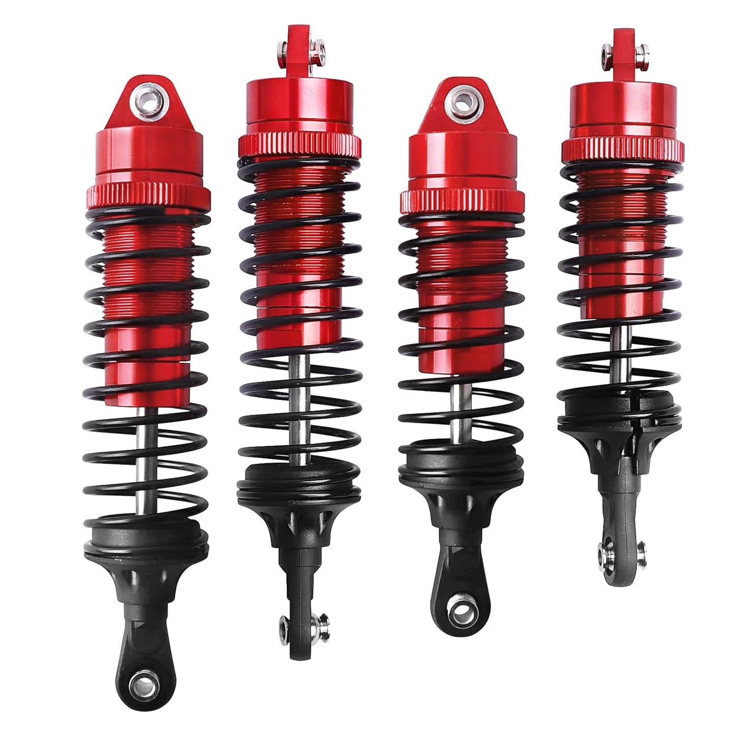 CrazyHobby RC Shocks for 1/10 Traxxas Slash Rustler VXL Stampede Hoss 4X4, Replace 5862 Big Bore Shock Set, with Springs Upgrade