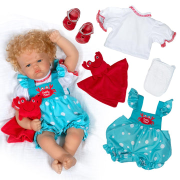 Paradise Galleries Realistic Reborn Toddler Girl Doll 22 Inch Ping Lau Designer Doll With Accessories Special Birthday Gift For Ages 3 And Up - Crabby Cakes