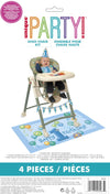 First Birthday Blue Balloons Highchair Kit - 1 Set - Perfect for Baby Boys Celebration