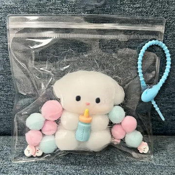 Handmade Cute Taba Squishy Toys,Handmade Squishies Toys, Ultra Soft Squishy Toys, Silicone Squeeze Toys, Gifts (Puppy)