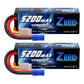 Zeee 4S Lipo Battery 5200mAh 14.8V 120C Hard Case Battery with EC5 Plug for RC Buggy Truggy 1/10 Scale Racing Truck Crawler Mons