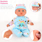 Liberty Imports 2 Pack Twin Baby Dolls Playset - 12 Realistic Soft Body Talking Newborn Boy & Girl Toy Dolls with Magic Milk Bot