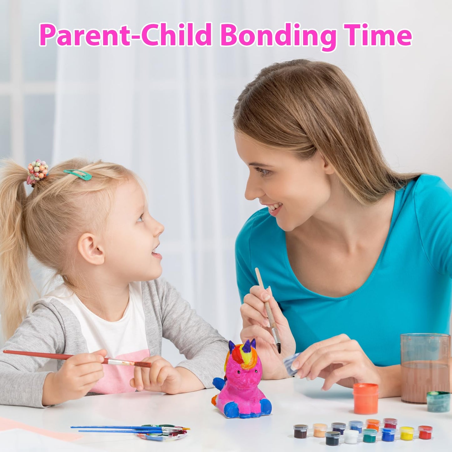 Minleway Paint Your Own Unicorn Lamp Kit, Arts and Crafts for Kids Ages 8-12,Art Supplies Birthday Gifts for Friends Kids, Arts