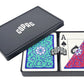 Copag 1546 Neoteric Design 100% Plastic Playing Cards, Poker Size (Standard) Green/Red (Jumbo Index, 1 Set)