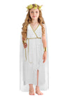 Jegermig Greek Costume Kids Toga Roman Goddess Athena Children Halloween Cosplay Grecian Dress Up Outfit Set