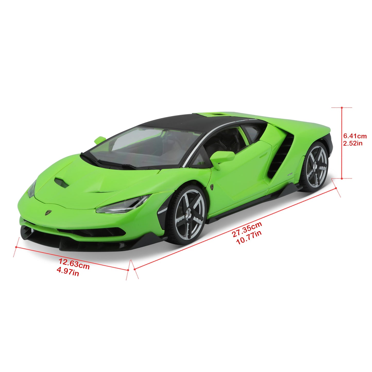 Lamborghini Centenario Blue Metallic with Black Top 1/18 Diecast Model Car by Maisto