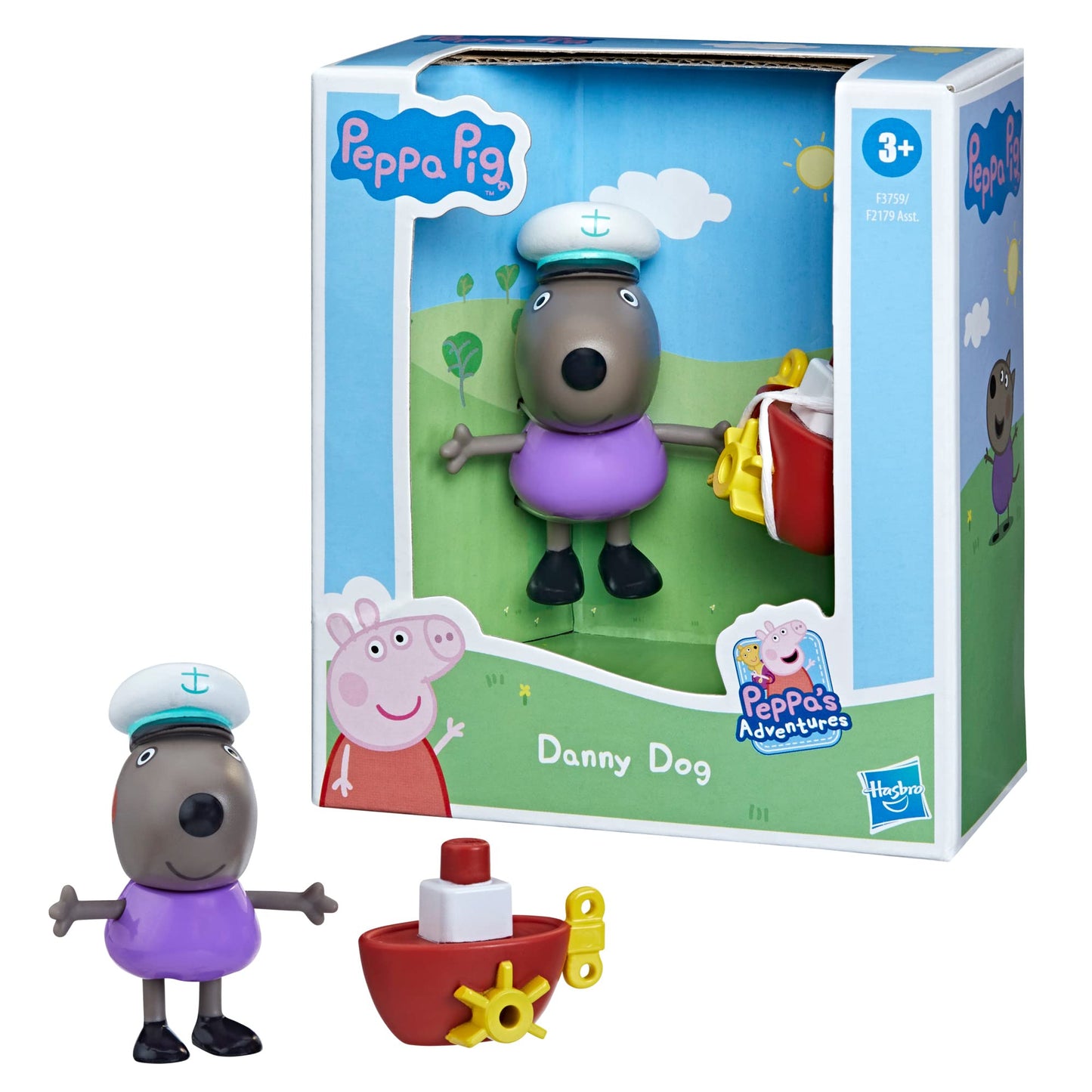 Peppa Pig - Peppa'S Adventures Danny Dog Figure With Little Boat