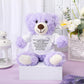 Lenwen A Bear Hug Gift Get Well Soon Bear Sympathy Gift For Women Plush Stuffed Animal Hug Thinking Of You Condolences Memorial Loved Present(Purple)