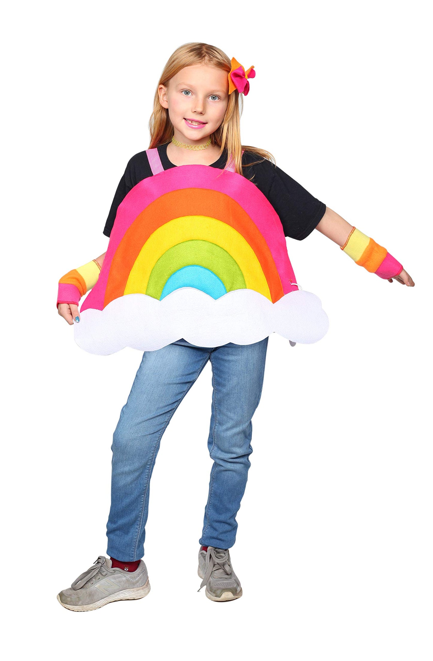 Dress Up America Rainbow Costume - Cute, Fun, Rainbow Costume For Kids (Medium 8-10/Large)