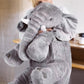 Ryttir 24 Inch Fuzzy Large Elephant Stuffed Animal, Soft Stuffed Elephant Toy Cuddly Bedroom Elephant Plush, Funny Elephant Gifts For Girls Boys