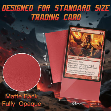 600ct Matte Card Sleeves - enhanced Card Protectors for Trading Cards  MTG  TCG Magic  and Collectible Card Games - Soft Touch Finish for Smooth Shuffling and Handling