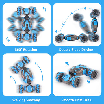 Gesture Sensing Rc Stunt Car For Boys, Remote Control Toys For Kids Age 5-7, 6-8, 9 10 11 12+ Years Old Birthday Gifts, 2.4Ghz H