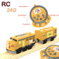 Z MAYABBO Motorized Train Toy - Remote Control Electric Locomotive, Yellow, 4.1" x 4.3" x 2.8", Compatible with Thomas & Brio